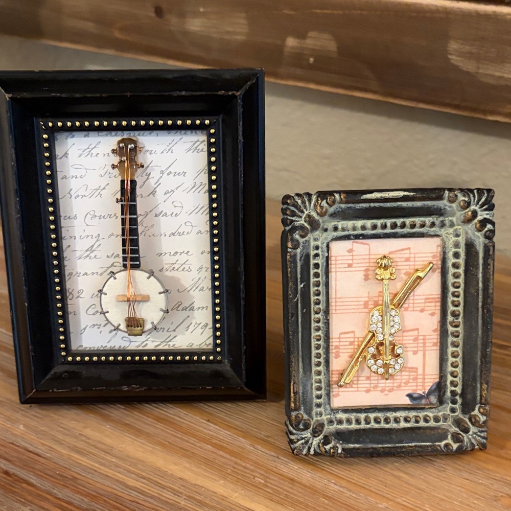 Handcrafted Miniature Instrument Frame Set - Picture 3 of 6